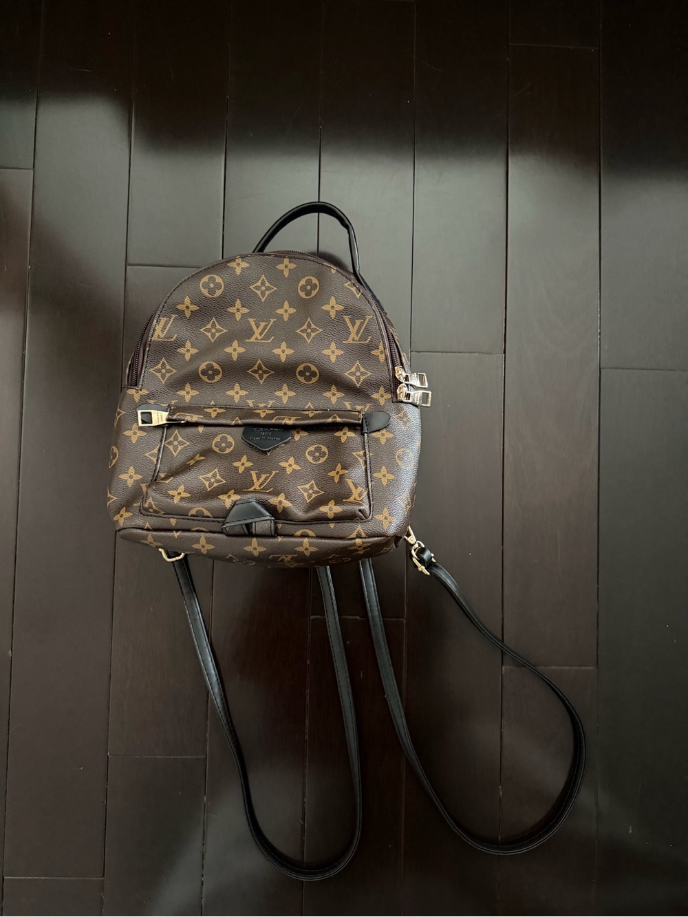 N/A Louis Vuitton Monogram Mini Backpack in Brown and Black